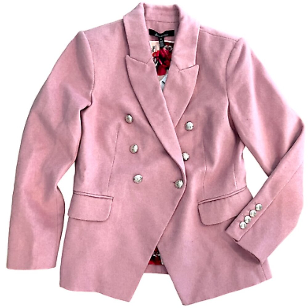 White House Black Market Pink Wool Blazer - NWT